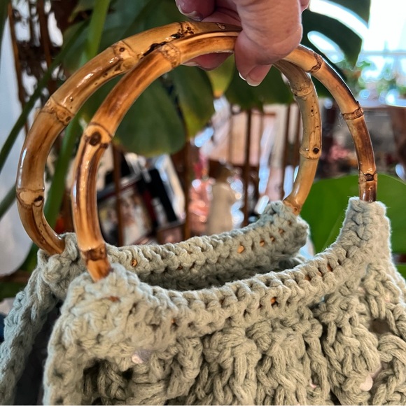 Handmade Crochet Hobo Handbag - Picture 5 of 5